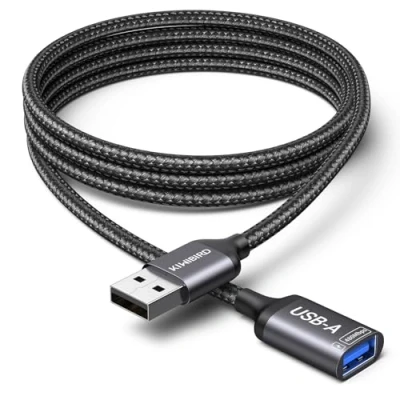 Afbeelding van KiWiBiRD USB Verlengkabel 2M, Type A Mannelijke naar een Vrouwelijke Kabel opladen gegevensoverdracht compatibel met laptop Mac auto PS5 PS4 voor flashdrive toetsenbord muis printer