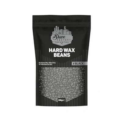 Afbeelding van The Shave Factory Hot Wax Beans Black 500g