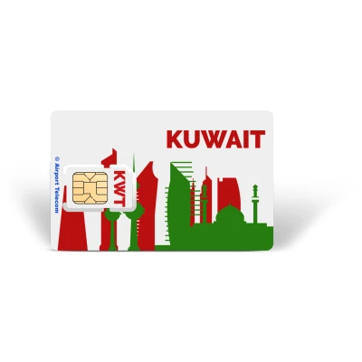 Afbeelding van Simkaart Kuweit Unlimited Data + Onbeperkt Bellen Prepaid Met Snel 4G/5G Internet En Op Reis In Midden Oosten Airport Telecom