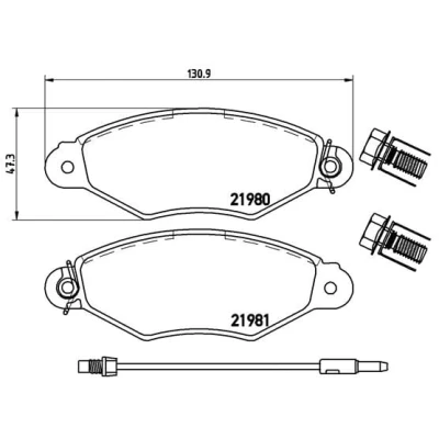 Afbeelding van Brembo Remblokset P 68 042