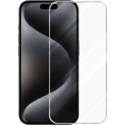 Afbeelding van Cadorabo Screenprotector geschikt voor Apple iPhone 15 PRO MAX in KRISTALHELDER Tempered Display Pantser Film