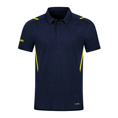 Afbeelding van Polo Challenge Marine gemeleerd/fluogeel / 3XL