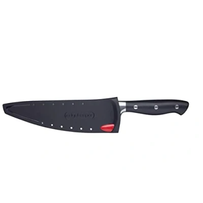 Afbeelding van MasterClass Koksmes met EdgeKeeper Messenslijper, Roestvrij Staal, 20 cm, Zwart