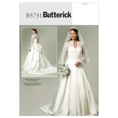 Afbeelding van Butterick B5731 EE(14 16 18 20) naaipatroon om te naaien, elegant, extravagant, modieus
