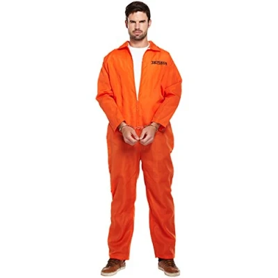 Afbeelding van Henbrandt Klassieke oranjekleurige jumpsuit boiler kostuum outfit Standard Größe multicolor
