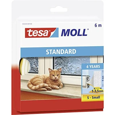 Afbeelding van Tochtstrip Tesa 6 meter (I profiel, Zelfklevend, Bruin)