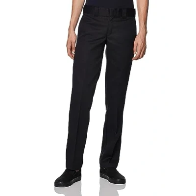 Afbeelding van Dickies Calça De Trabalho Flex Fitflex werkbroek voor heren, slim fit, rechte pasvorm, zwart, 34W / 34L