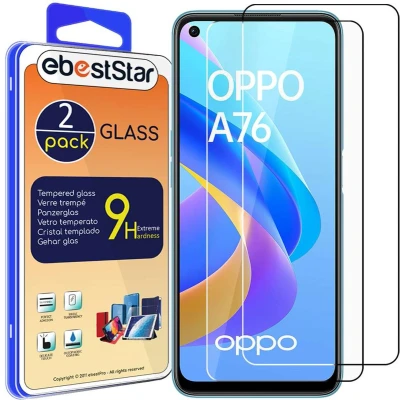 Afbeelding van ebestStar {2 Stuks} Gehard glas voor Oppo A76, Screen Protector Cover, Schermbeschermer Tempered Glass