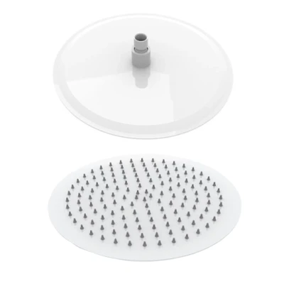 Afbeelding van Best Design Hoofddouche Wit Rond RVS Mat 300 mm