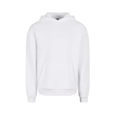 Afbeelding van Urban Classics Fluffy Hoody, casual hoodie voor heren, oversized fit, maten S 5XL, wit, 3XL