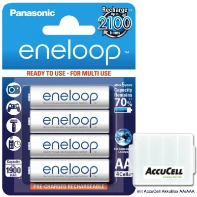 Afbeelding van Panasonic Eneloop BK 3MCC Mignon AA, de opvolger van Sanyo HR 3UTGB