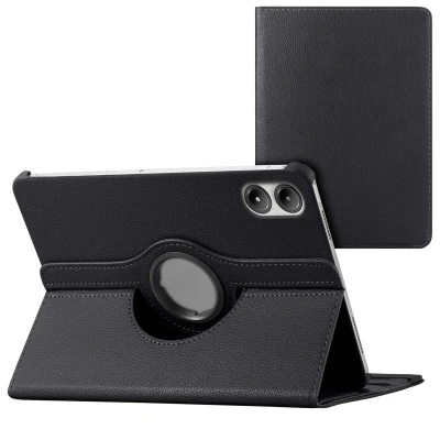 Afbeelding van Xiaomi Redmi Pad Pro Hoes: iMoshion 360 Draaibare Bookcase Zwart Kunstleder Tablet Hoezen