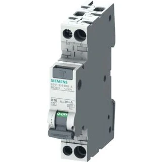 Afbeelding van Siemens rcbo compact 195v 13a 1ka 50hz 2 polen ip20 5sv1316 7kk13