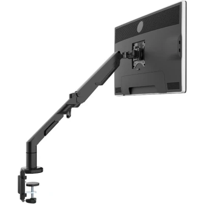 Afbeelding van DESQ® Monitorarm met Gasveer 17/36 Inch Arm lengte 62 cm Bureauklem + Bladdoorvoer set Zwart