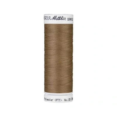 Afbeelding van Mettler SERAFLEX elastisch machinegaren, 130m, 0387 donker caramel, Brown Mushroom