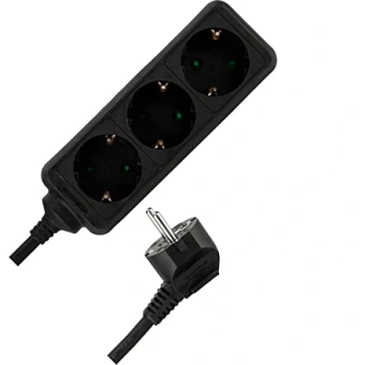 Afbeelding van REV 00120811 stekkerdoos, 3 voudig, 5 m, 3500 W, zwart
