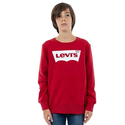 Afbeelding van Levi&#039;s Batwing Crewneck Sweater voor kinderen, Maat: 116, red/white