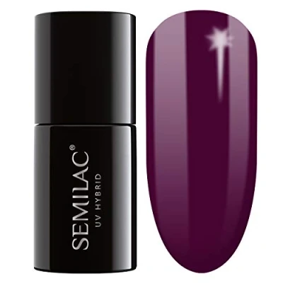 Afbeelding van Semilac Hybride UV Nagellak Paarse Tint 083 Burgundy Wine 7 ml Langdurige en Efficiënte Lak Perfect voor thuis Professionele Manicure Pedicure