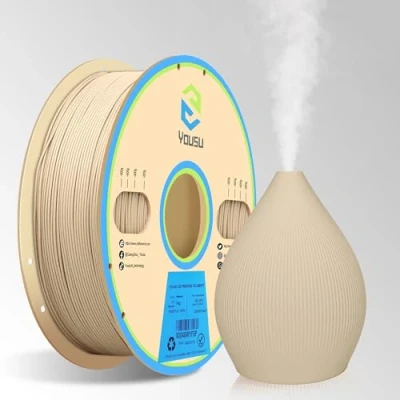 Afbeelding van YOUSU hout PLA filament 1,75 mm 3D printerfilament 1 kg, echte houtvezels toegevoegd printfilament, past voor de meeste FDM printers, licht