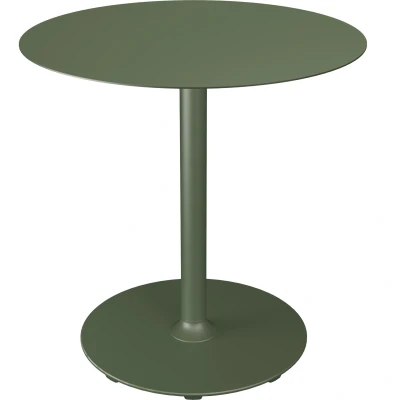 Afbeelding van Houe Pico tuintafel Ø74 Olive green, rond onderstel