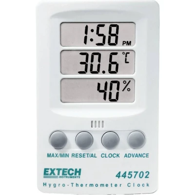Afbeelding van Extech 445702 Thermo en hygrometer Wit