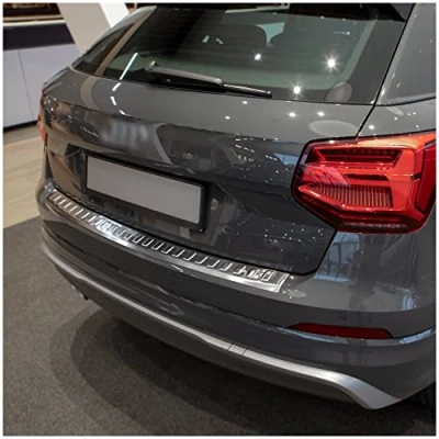 Afbeelding van tuning art L234 Roestvrijstalen Achterbumperprotector voor Audi Q2 GA Quattro, Kleur:Zilver