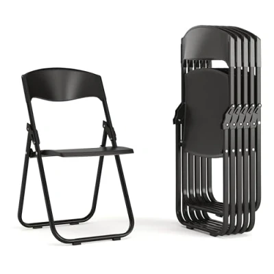 Afbeelding van Flash Furniture Hercules Series 880 lb. Capacity Heavy Duty Plastic vouwstoel met ingebouwde handgrepen