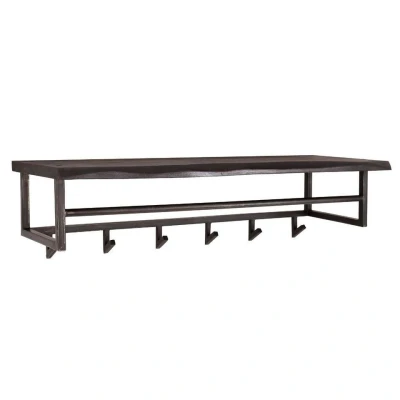 Afbeelding van Fraaai Yucon kapstok zwart 6 haken Hout