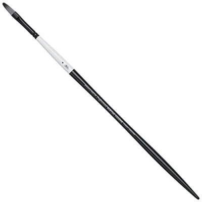 Afbeelding van Winsor &amp; Newton 5083004 Artists penseel, gemaakt van synthetisch haar voor acrylverf en olieverf, vormvast duurzaam Filbert penseel lange Steel Nr. 4,