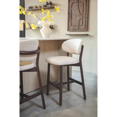 Afbeelding van Eleonora Barstoel Mikky Bruin Beige Moon