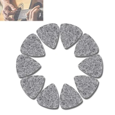 Afbeelding van Vbest life Muziek Vilt Picks Ukulele Plectrum Gitaar Wol 3mm Plectrums Wit Zwart Grijs Instrument Accessoires (Grijs)