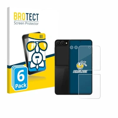 Afbeelding van BROTECT Screenprotector voor Samsung Galaxy Z Flip 7 FE (Voor+Camera) Folie Beschermfolie Beschermglas transparant (6 Stuks)