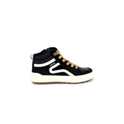 Afbeelding van Geox Weemble BOY WARM Sneakers hoog voor kinderen, Maat: 34, Navy/yellow Leer en textiel