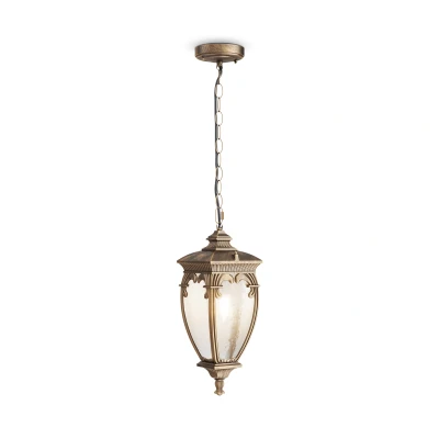 Afbeelding van Maytoni Outdoor Hanglamp Fleur Zwart met goud Ø15
