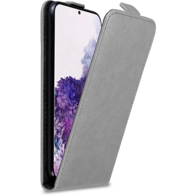 Afbeelding van Cadorabo Hoesje geschikt voor Samsung Galaxy S20 PLUS in TITANIUM GRIJS Beschermhoes Flip Case Cover magnetische