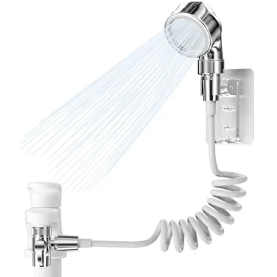 Afbeelding van Maxentico handdouche voor wastafel, douchekop douche, met 2 m slang, bidet badkamer, universele kranen, perfect het wassen van haar, huisdieren,