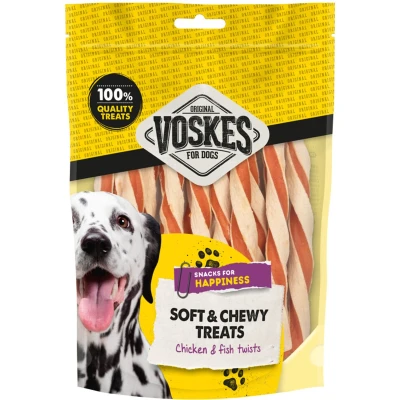 Afbeelding van 10x Voskes Kip Vis Twists 100 gr