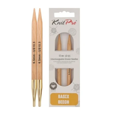 Afbeelding van Knitpro basix Birch Verwisselbare 6,50 mm cirkelvormige Breipunten 1 telling