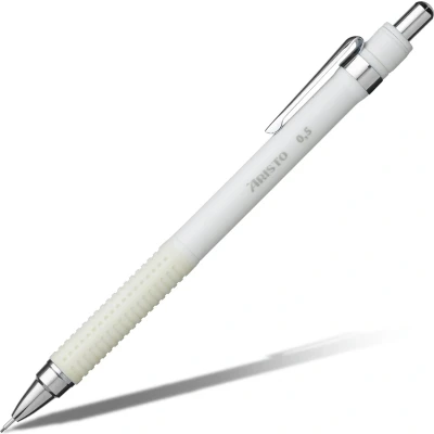 Afbeelding van Aristo Ar 85710 Vulpotlood Mat Wit 0,5 Rubberengrip, Metalen Clip