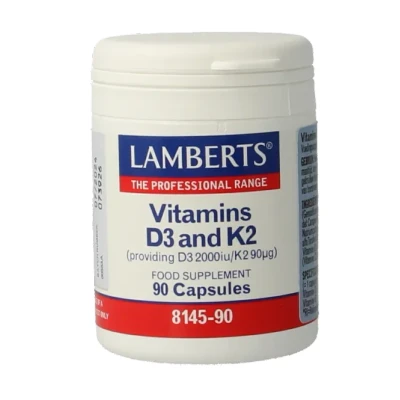 Afbeelding van Lamberts Vitamine D3 2000ie En K2 90mcg 90ca