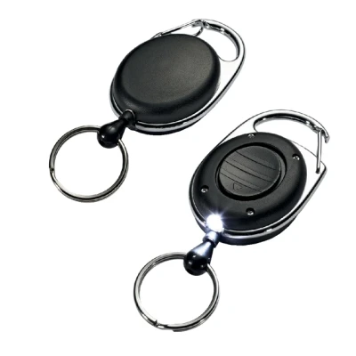 Afbeelding van Durable Afrolmechanisme STYLE LED met sleutelring, Zwart