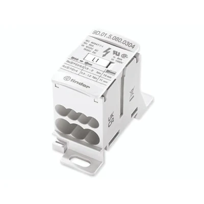 Afbeelding van Finder 9D.01.5.080.0304 Verdeler Wit 7 polig 6 mm² 80 A 1000 V/AC, 1500 V/DC Geleidertype: L, N, PE
