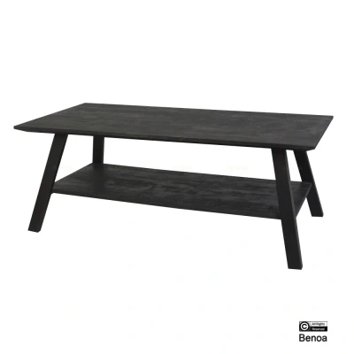 Afbeelding van Benoa Koffie Tafel Zwart Berlin 2 lagen 120cm