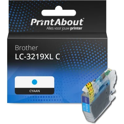 Afbeelding van Huismerk Brother LC 3219XL C Inktcartridge Cyaan Hoge capaciteit