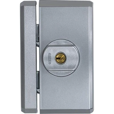Afbeelding van Abus Ts96A Al0125 slot met vergrendeling, voor ramen intuïtieve vergrendeling en alarm, sleutel, veiligheidsniveau: 10, 78551, zilver