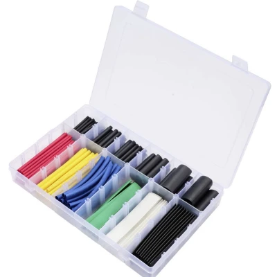 Afbeelding van TRU COMPONENTS TC 13388820 Krimpkous assortiment Rood, Geel, Blauw, Groen, Wit, Zwart Krimpverhouding:2:1, 3:1 190 stuk