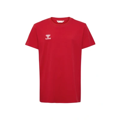 Afbeelding van Hummel Tshirt basic voor kinderen, Maat: 140, True red