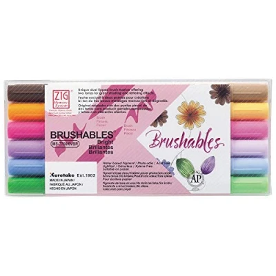 Afbeelding van Zig Brushables Bright 6 colors set