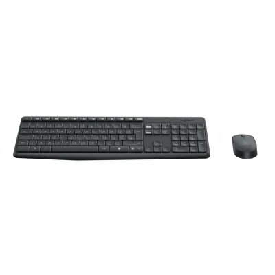 Afbeelding van Logitech MK235 Draadloos Toetsenbord en Muiscombinatie voor Windows, Pan Nordic QWERTY indeling Grijs
