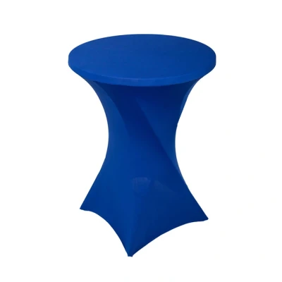 Afbeelding van Tafelrok BRASQ voor statafel 80cm blauw